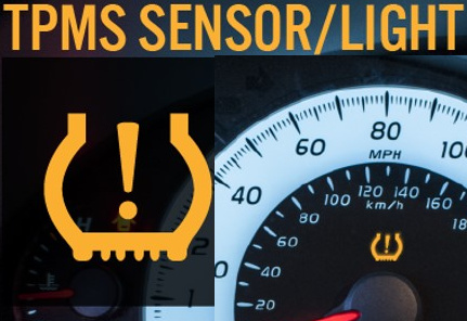 TPMS valve servicing shows sensor light